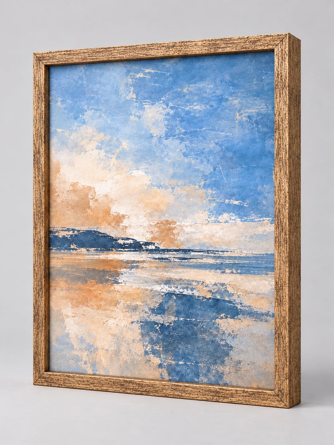 Bronze Wood Frame (Closed Grain) / 20mm x 32mm frame, whole frame with sample artwork