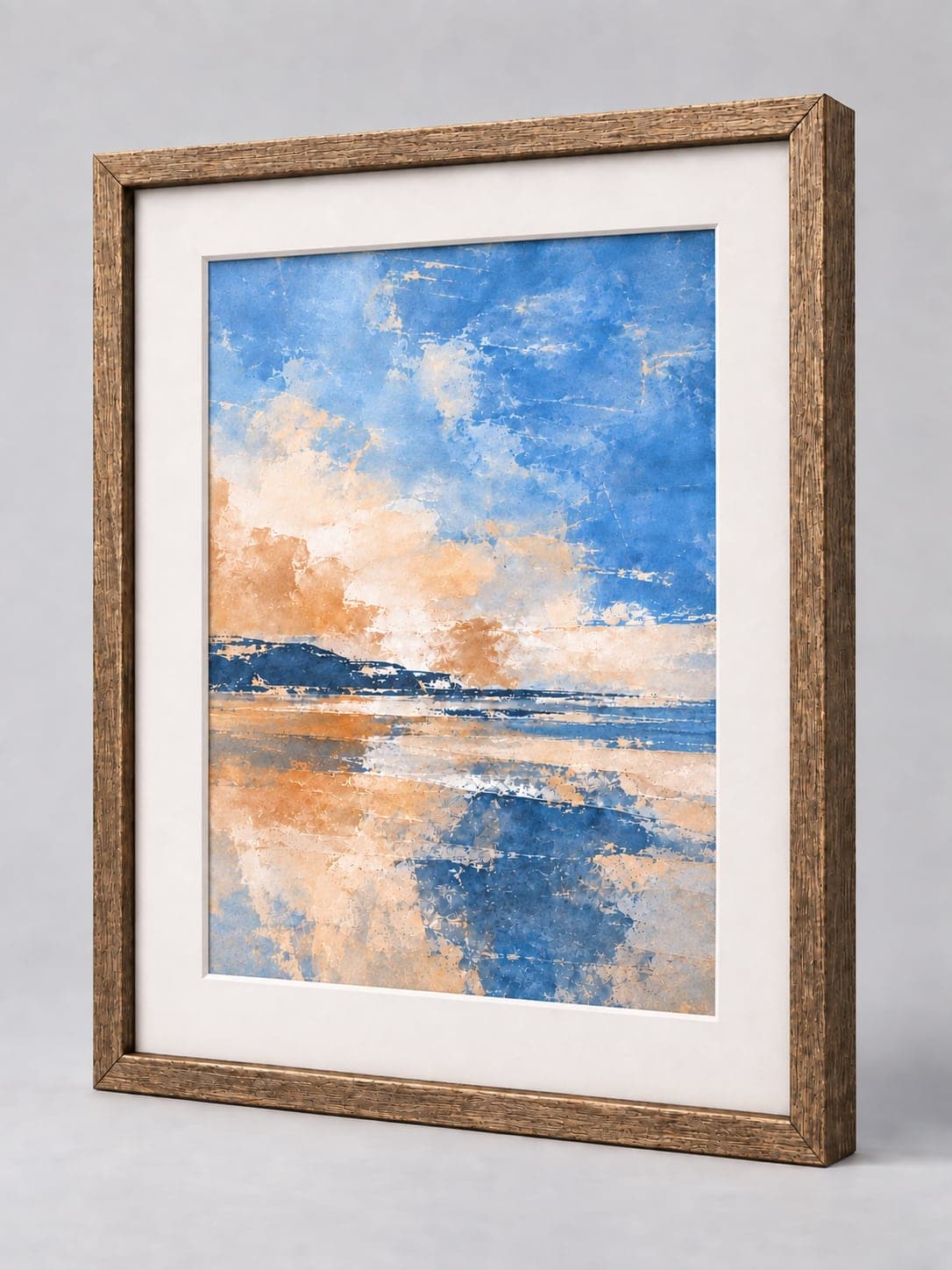 Antique Bronze Wood (Lustre) / 17mm x 17mm frame with a white mount, whole frame with sample artwork