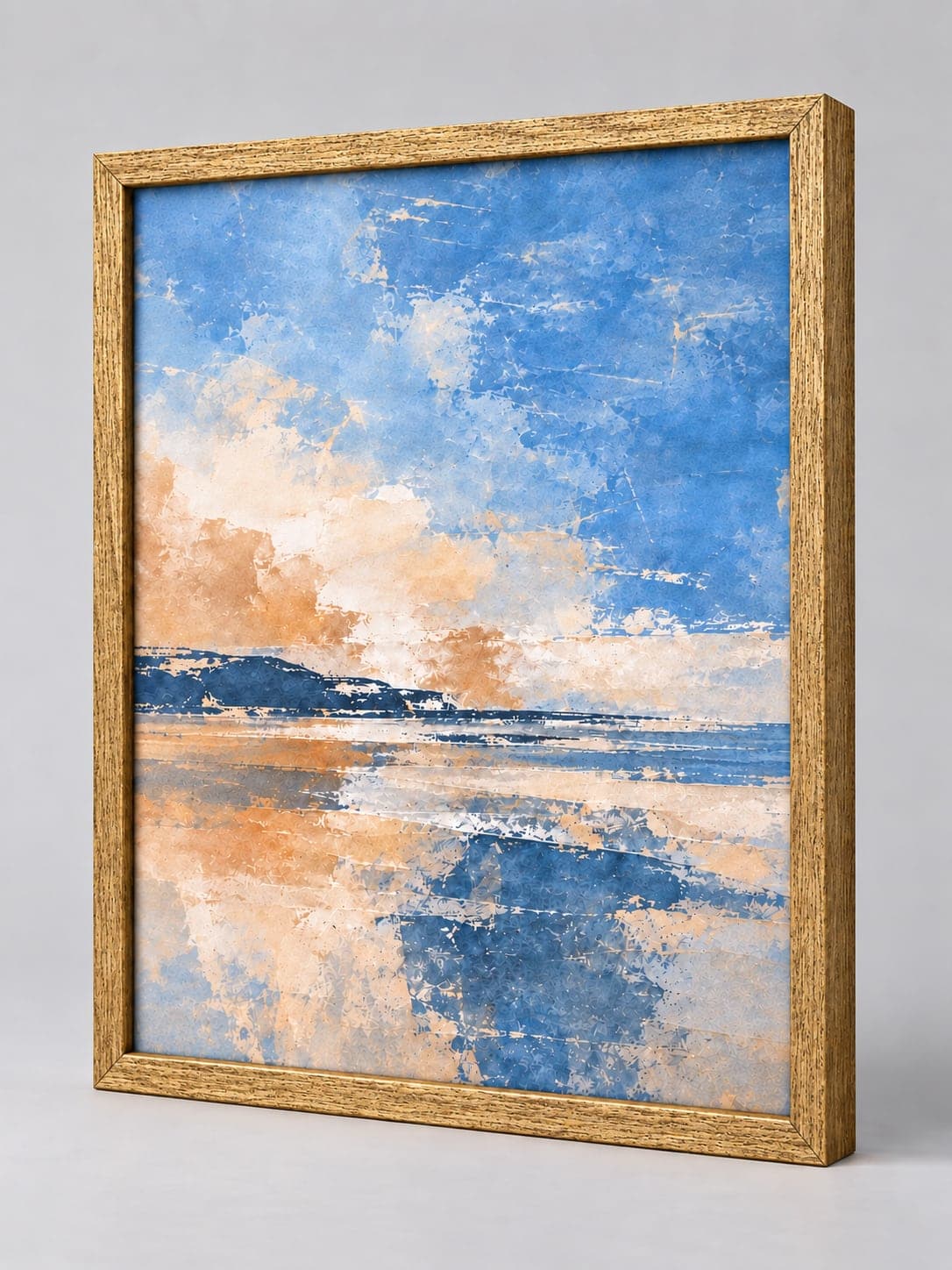 Antique Gold Wood (Lustre) / 17mm x 17mm frame, whole frame with sample artwork
