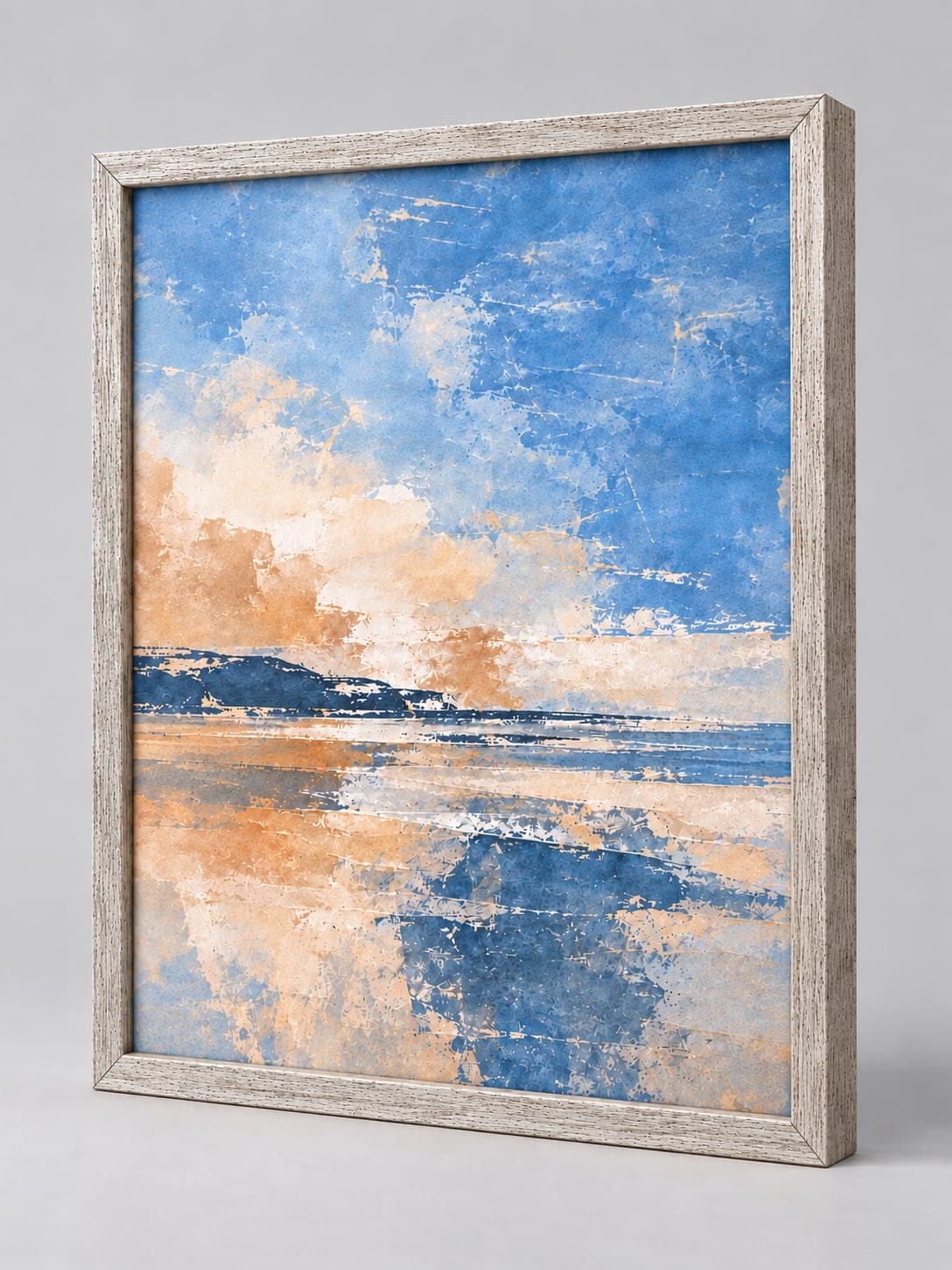 Antique Silver Wood (Lustre) / 17mm x 17mm frame, whole frame with sample artwork