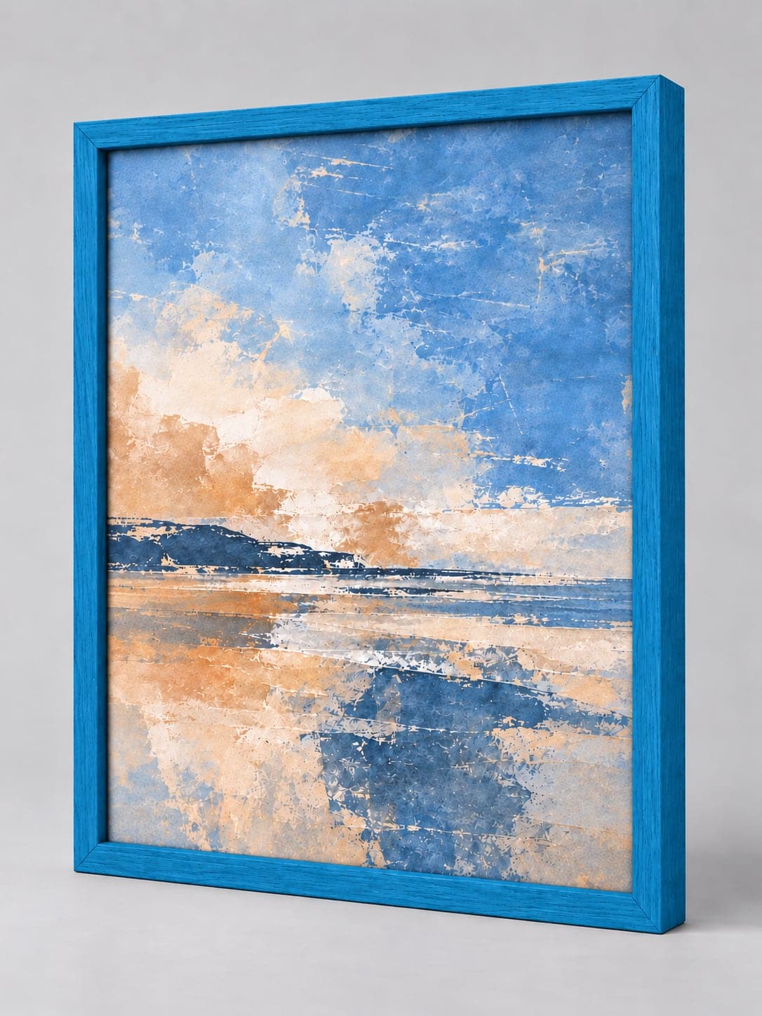 Blue Wood (Open Grain) / 17mm x 17mm frame, whole frame with sample artwork