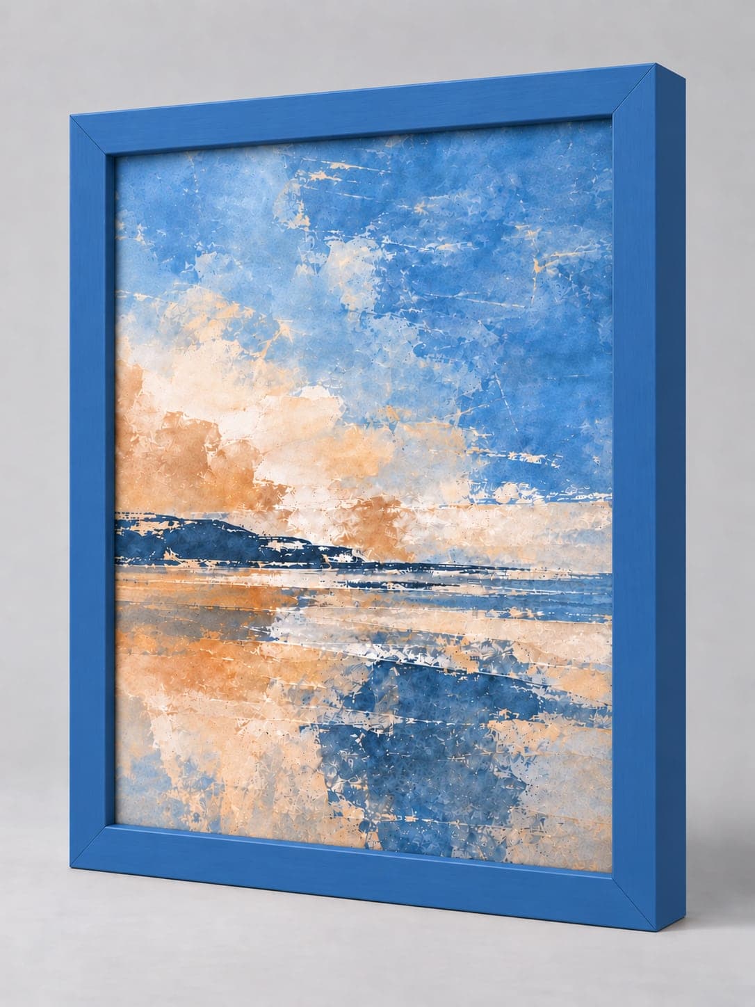 Blue Wood (Closed Grain) / 21mm x 22mm frame, whole frame with sample artwork