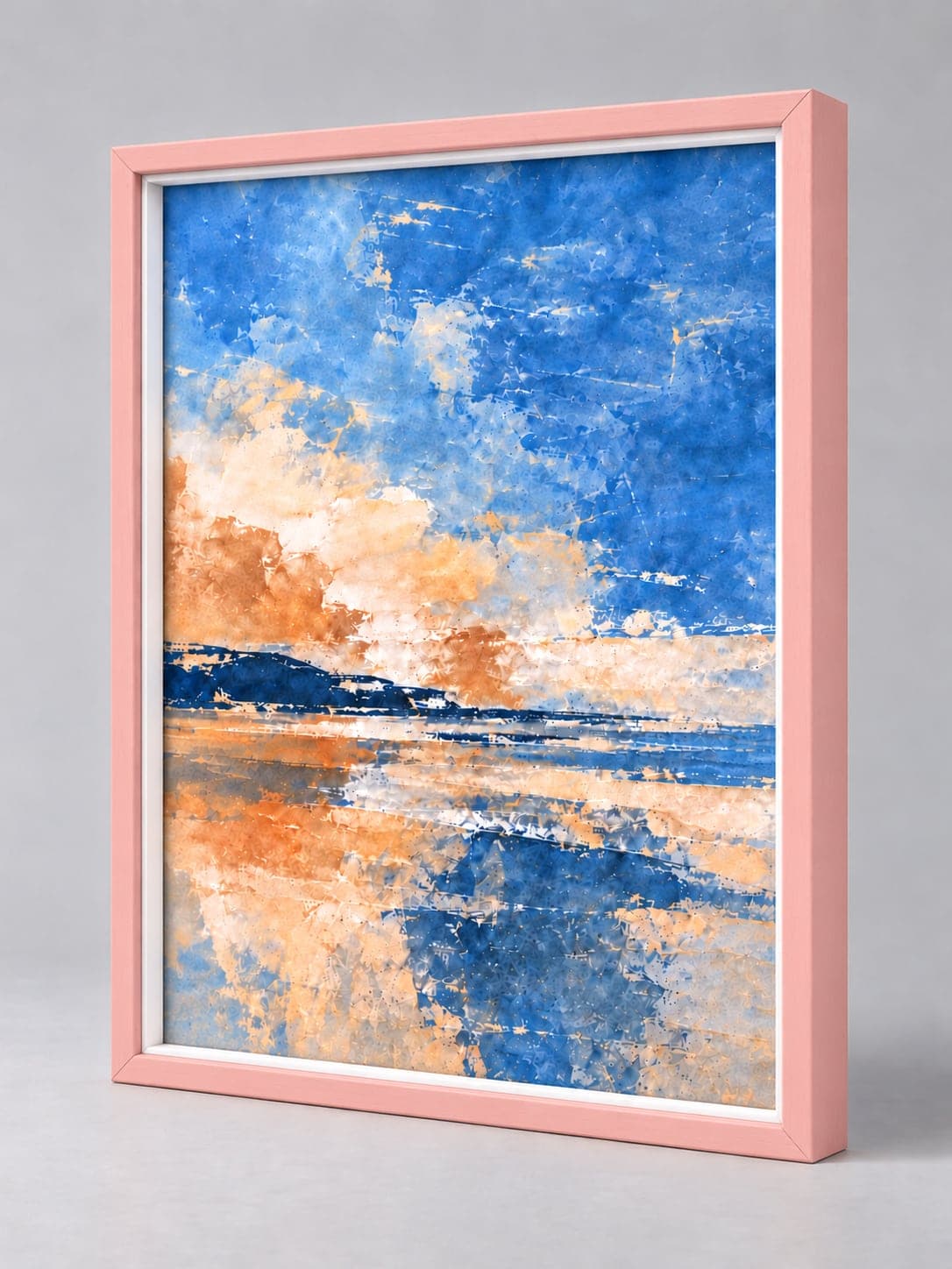 Pink Wood / 13mm x 22mm frame, whole frame with sample artwork