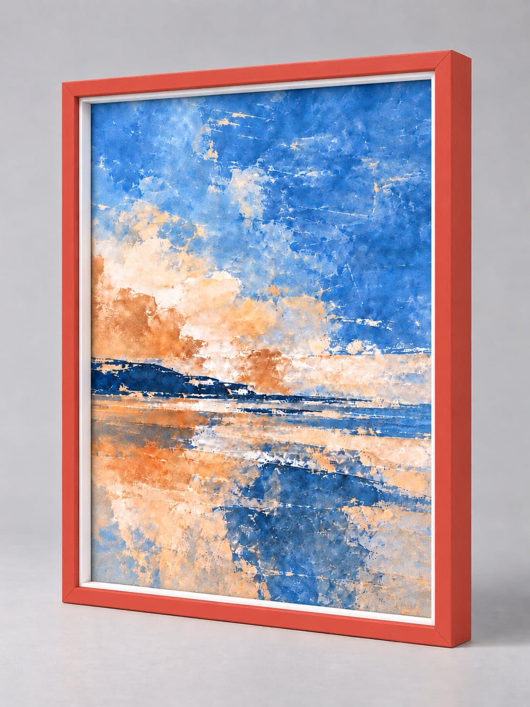 Red Wood / 13mm x 22mm frame, whole frame with sample artwork