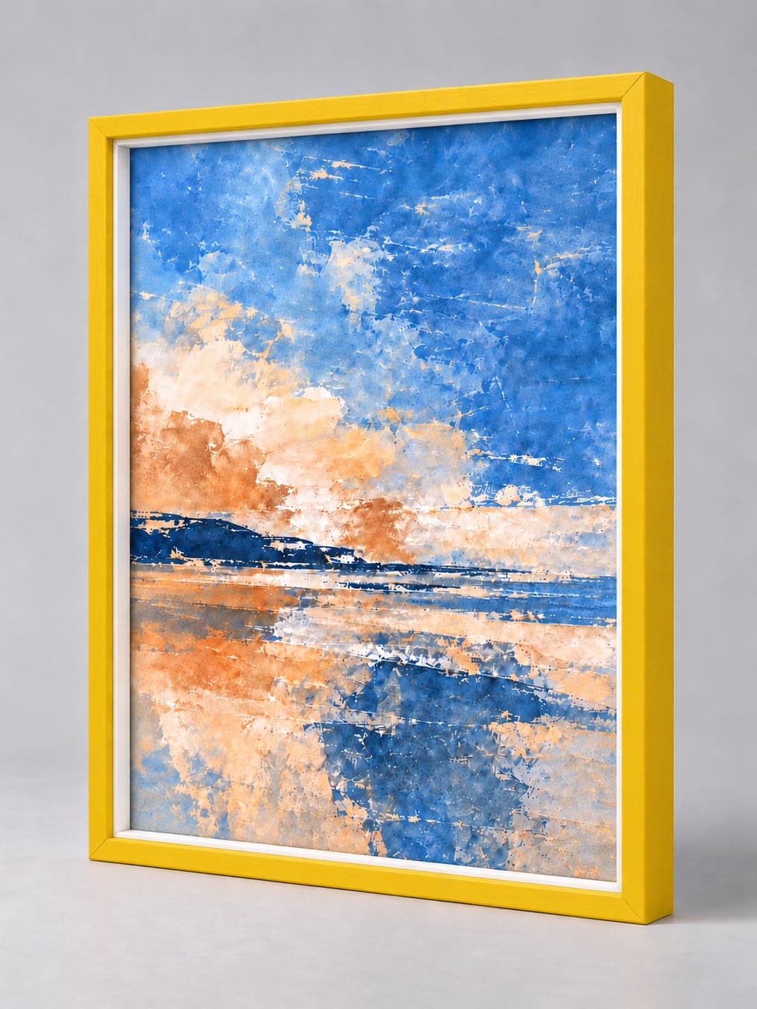Yellow Wood / 13mm x 22mm frame, whole frame with sample artwork