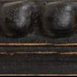 Black Wood Bobbin / 20mm x 25mm frame moulding view 2