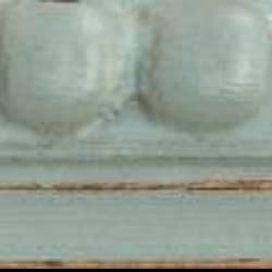 Pale Grey Wood Bobbin / 20mm x 25mm frame moulding view 2