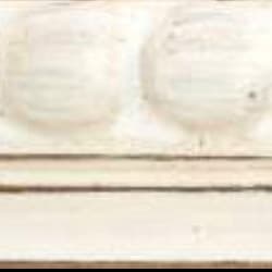 White Wood Bobbin / 20mm x 25mm frame moulding view 2