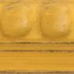 Yellow Wood Bobbin / 20mm x 25mm frame moulding view 2