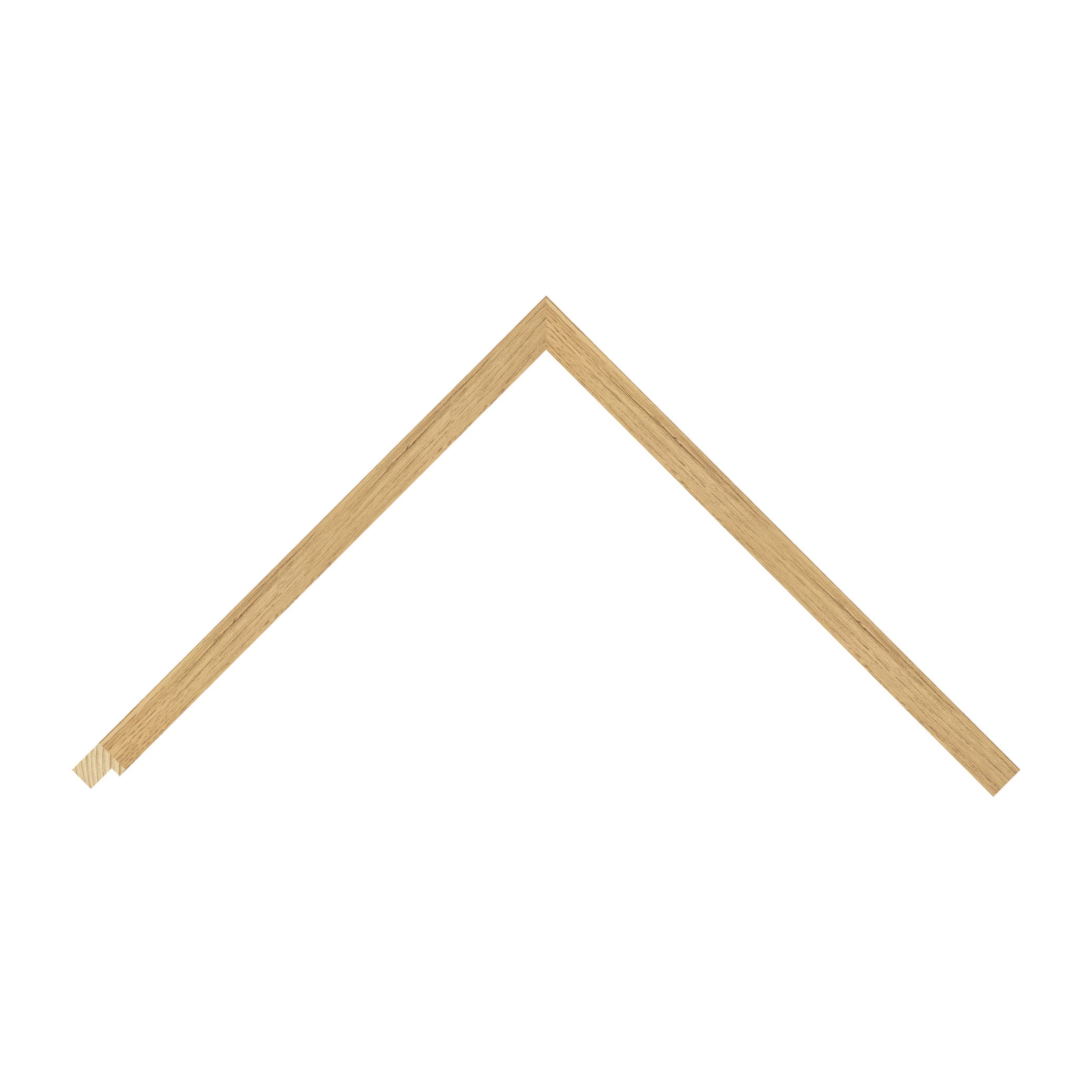 Oak Wood / 17mm x 17mm wood frame moulding — close-up detail