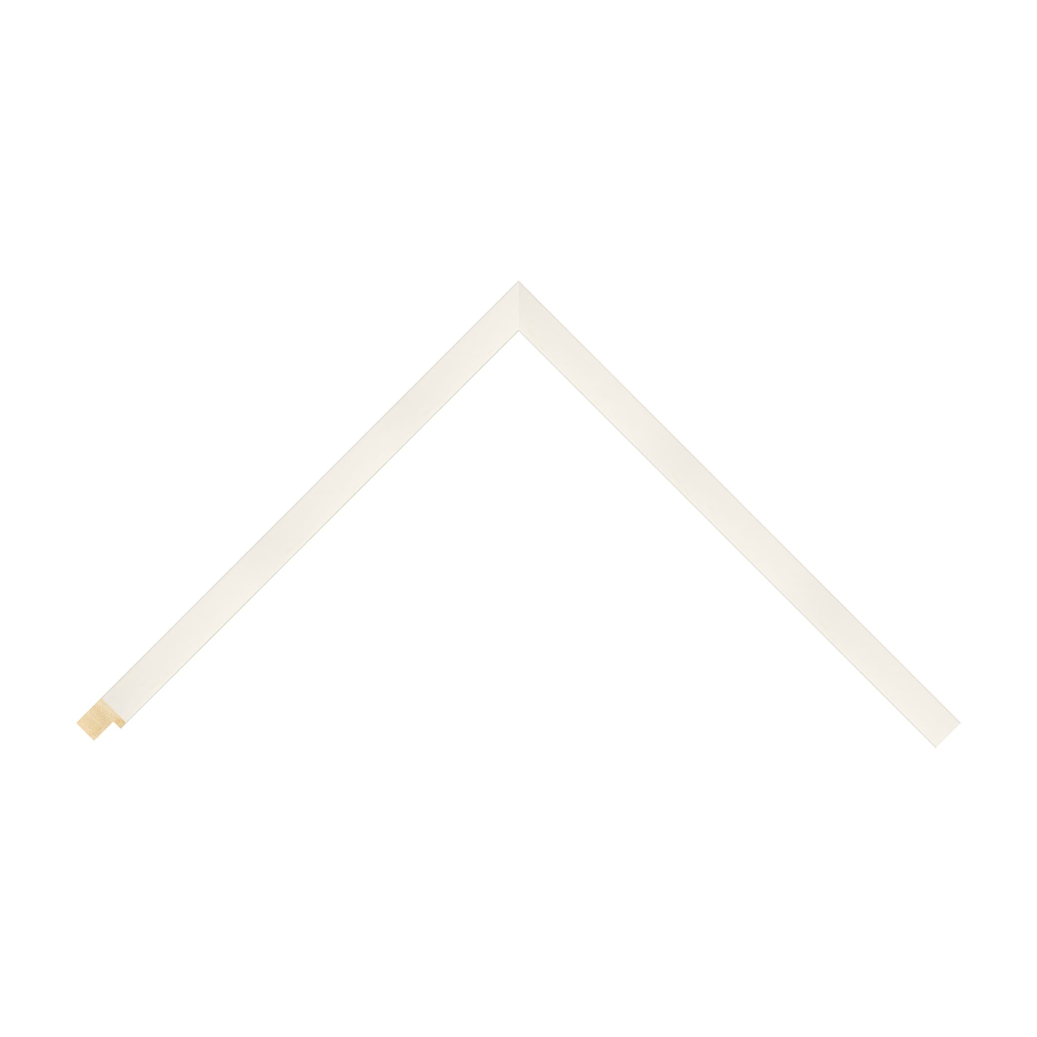 Close-up detail of White Wood (Open Grain) / 17mm x 17mm #f8f9fa wood frame moulding