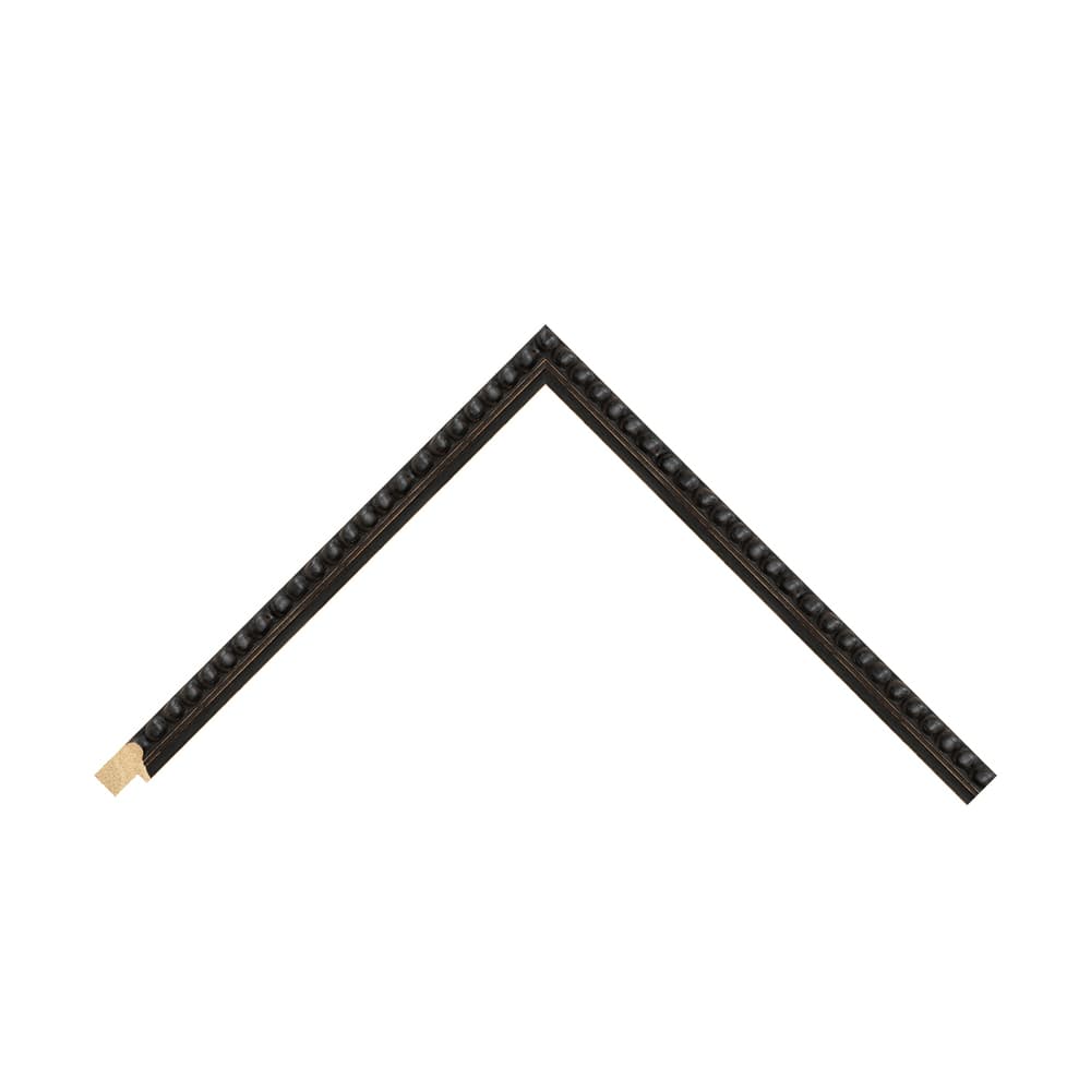 Black Wood Bobbin / 20mm x 25mm detail view