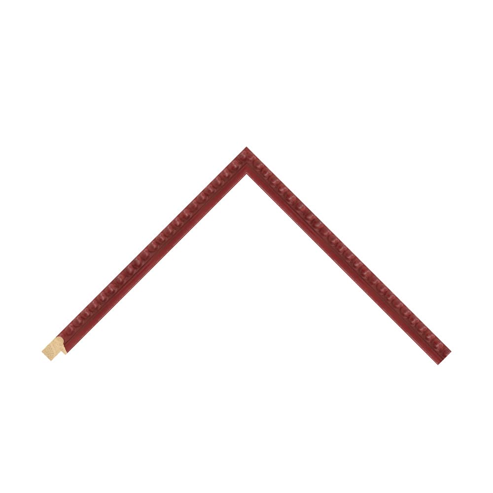 Dark Red Wood Bobbin / 20mm x 25mm detail view