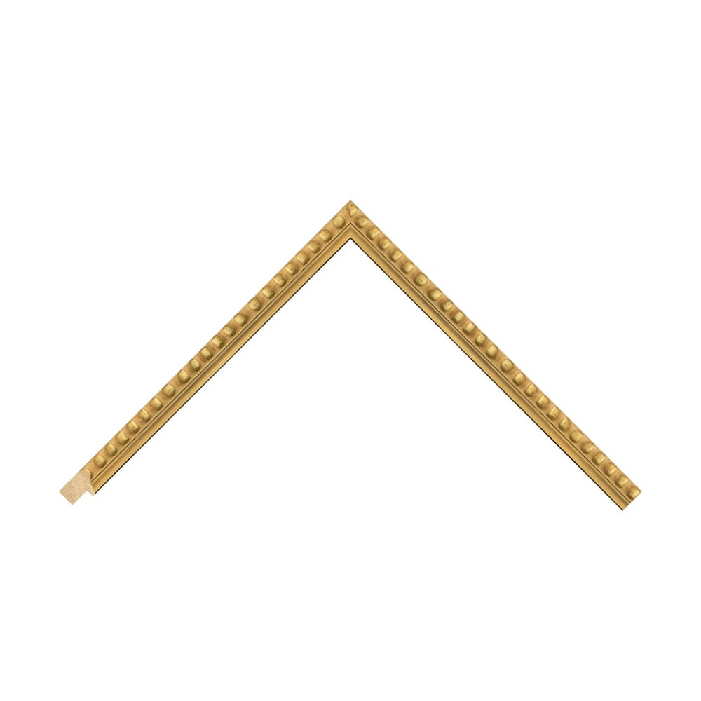 Gold Wood Bobbin / 20mm x 25mm detail view