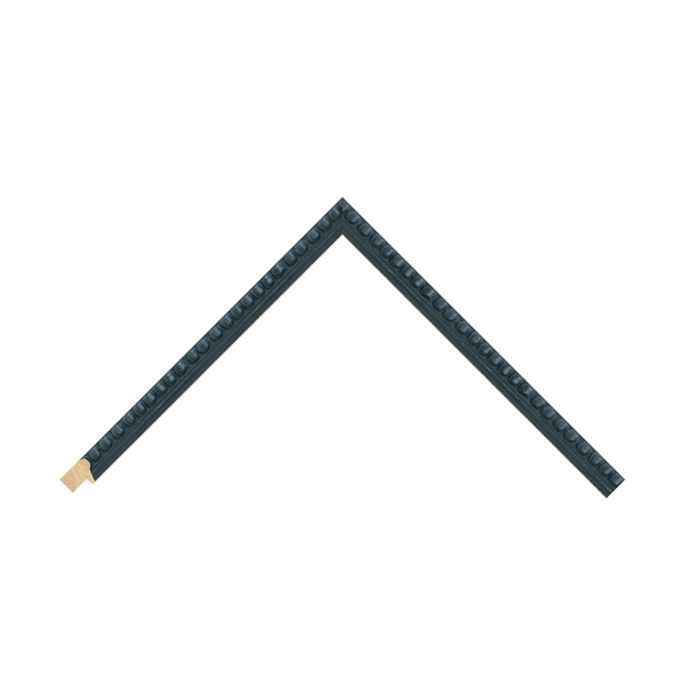 Midnight Blue Wood Bobbin / 20mm x 25mm detail view