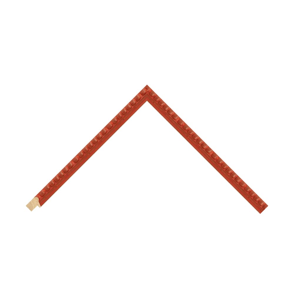 Red Wood Bobbin / 20mm x 25mm detail view